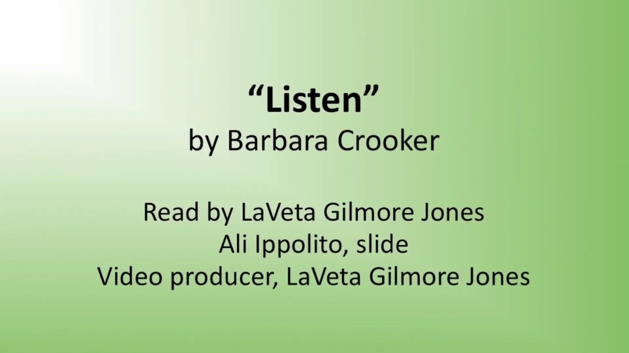 03-22-2020 Salt & Light Lutheran Poem "Listen"