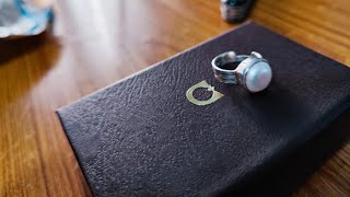 Clara Adjustable Sterling Silver Pearl Ring