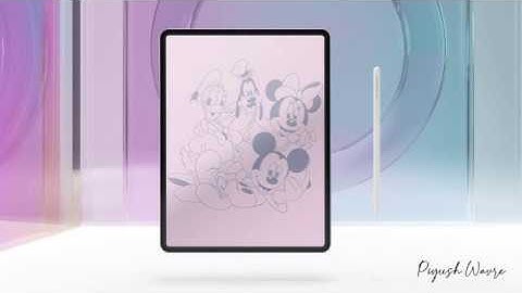 Sketching in Procreate - Micky Mouse & Clubhouse | Time-lapse