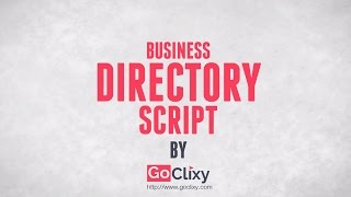 Business Directory Script - To Build Your Own Directory Websites