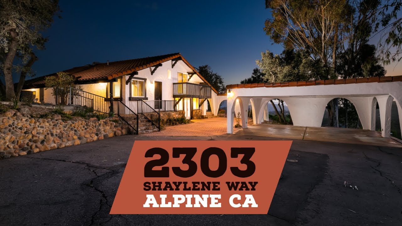 Video Tour of Alpine Home For Sale 2303 Shaylene Way in the Viejas