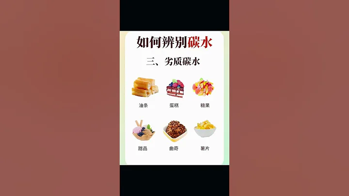 一起學習分別身邊的碳水吧✅ #分辨碳水 #低熱量高碳水食物 - 天天要聞