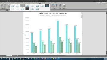 Excel 2016 Mod 3 Vid 6 - Inserting Clustered Column Chart and Format for Submission