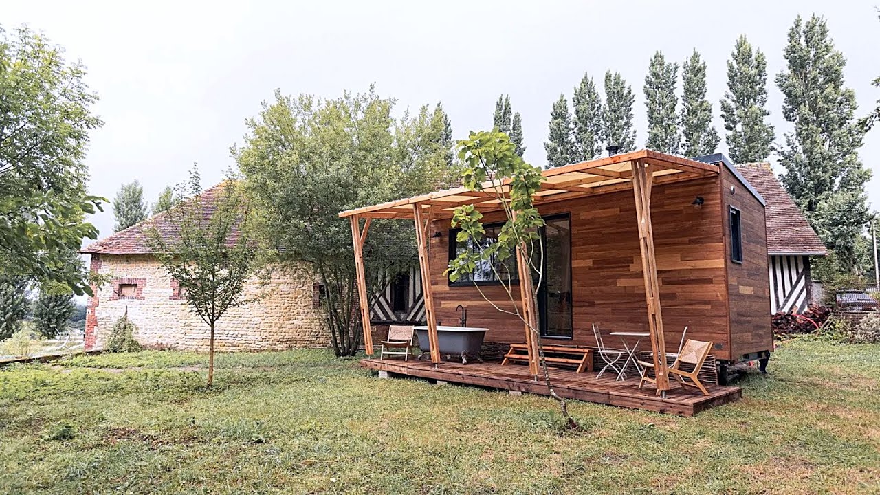 French Bocage Normand Tiny House – Eco Glamping Luxury with Vintage Romance