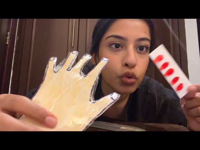 Doing your Manicure on Paper Squishy Hand  ASMR 