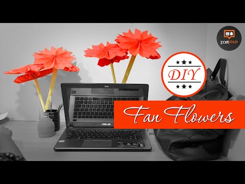 DIY Fan Flowers