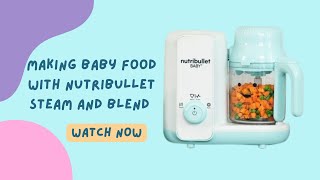 Lets make sweet potatoes using the Nutribullet Baby Steam and Blend system and how to set it up screenshot 5