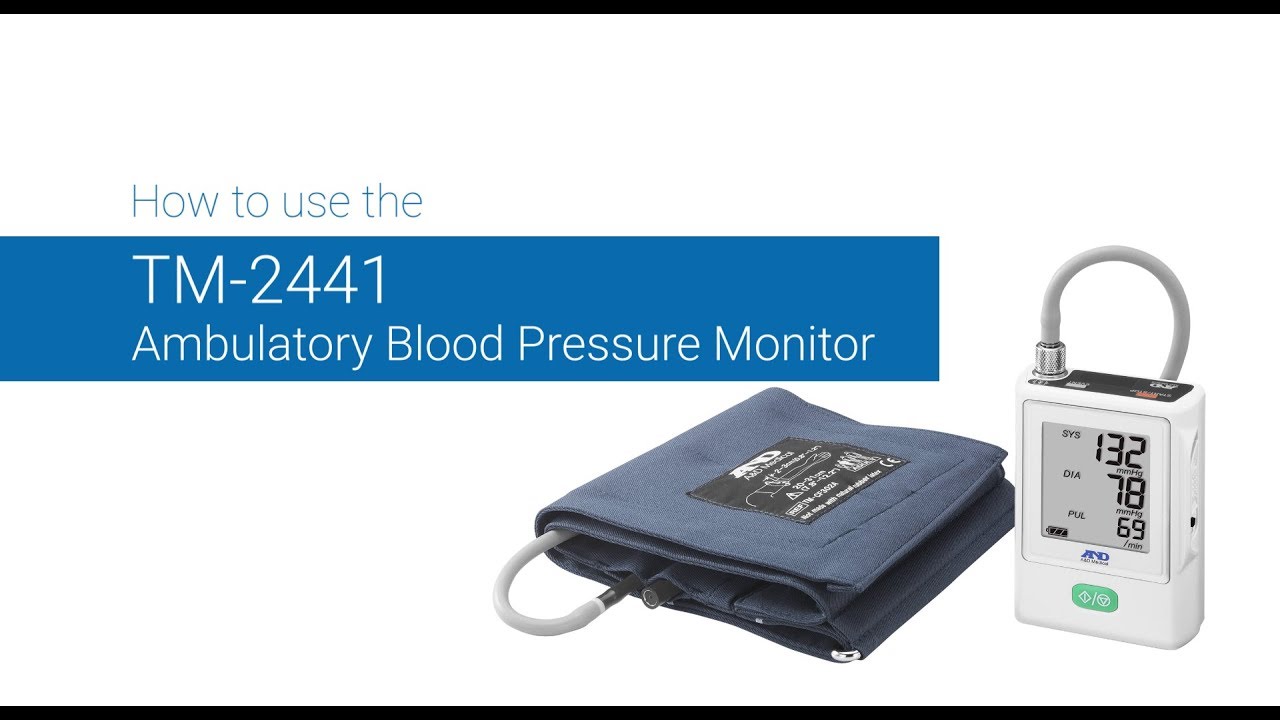 How to Use TM2441 Ambulatory Blood Pressure Monitor from A&D YouTube