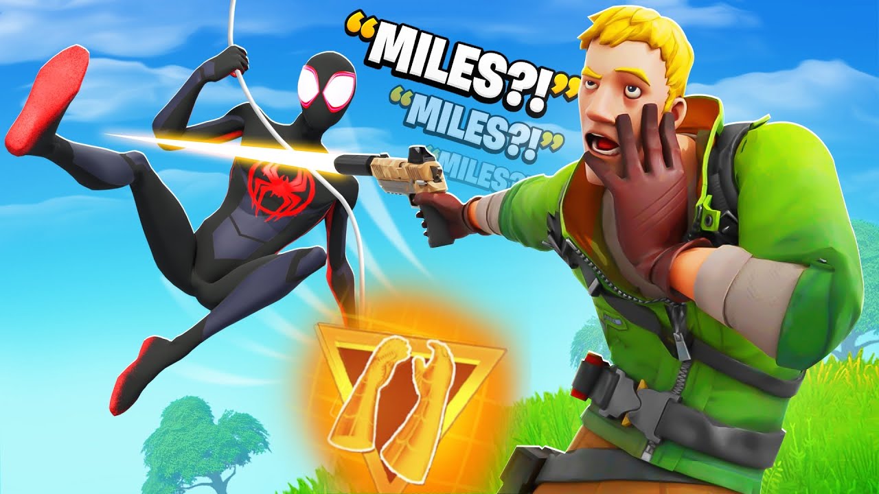 Trolling With MILES MORALES Skin! (Fortnite)