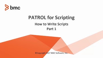 BMC TSOM Patrol:  How to Write Scripts (Part 1)