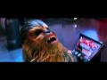 Han solo dies with funny haha but the is too long for the joke so its not funny anymore