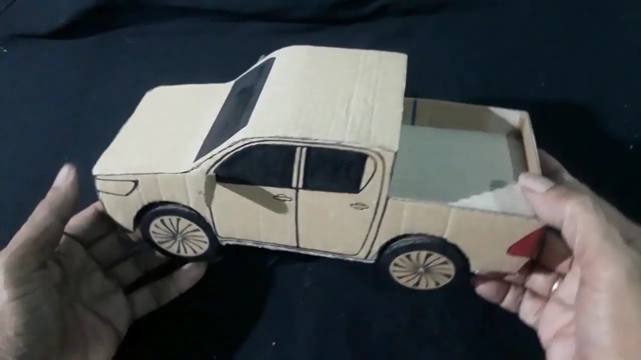  Cara  membuat  mobil  mainan dari  kardus  Miniatur mobil  