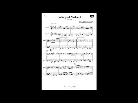 Lullaby of Birdland (Violin duo) - George Shearing