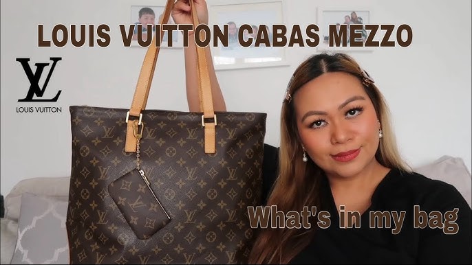 Sold at Auction: Louis Vuitton, LOUIS VUITTON CABAS MEZZO SHOULDER BAG
