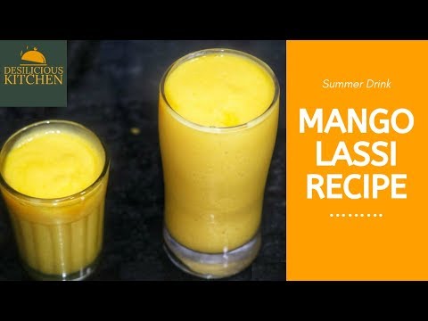 easy-mango-lassi-recipe-|-mango-yogurt-smoothie-|-मैंगो-लस्सी-|-summer-drink