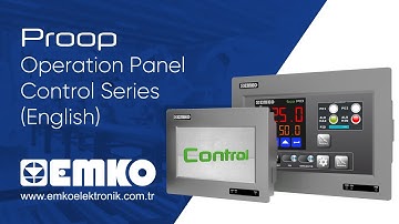 EMKO Elektronik Operator Panel, HMI Panel Proop Control Series (English)