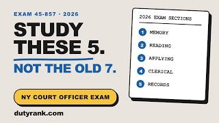 NYS Court Officer Exam Study Guide 2026 (All 5 Sections)