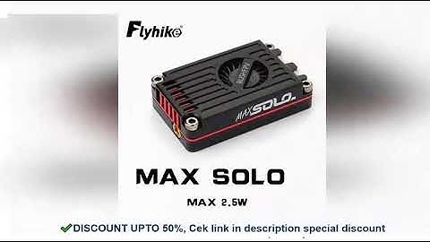 RUSH TANK MAX SOLO 5.8GHz 2.5W High Power 48CH VTX Video Transmitter with CNC shell for RC FPV Long