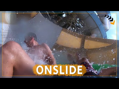 Tantrum Alley – Wild Wadi Waterpark Dubai | Funnel Raft Slide | POV