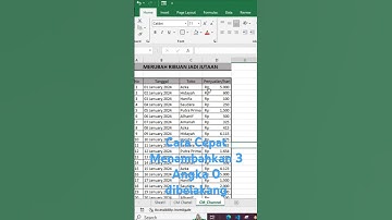 Cara mudah menambahkan 3 angka nol #tutorialexcel #exceltips #belajarexcel