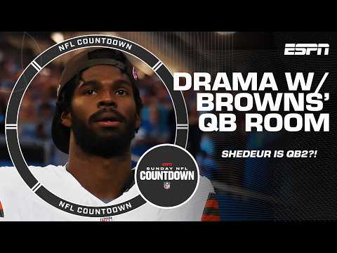 Shedeur Sanders ahead of Joe Flacco?! 'Something's OFF w/ the Browns' QB room' 🤔 | NFL Countdown