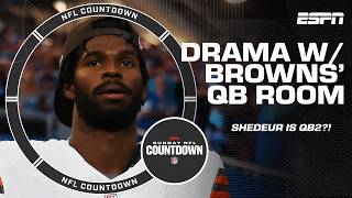 Shedeur Sanders ahead of Joe Flacco?! 'Something's OFF w/ the Browns' QB room' 🤔 | NFL Countdown