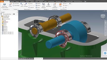 Tutorial Inventor 2017: Insertar anillos de retención para ejes y rodamientos