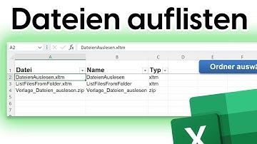 #Excel Vorlage - Dateien im Ordner auflisten (Mit Download-Link) 📂