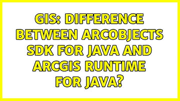 GIS: Difference between ArcObjects SDK for Java and ArcGIS Runtime for Java?