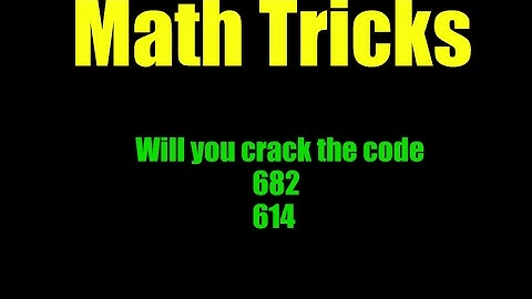 Crack the code 682 614