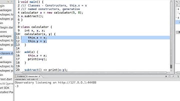 27 Learn to Program in Dart:  Class Constructors
