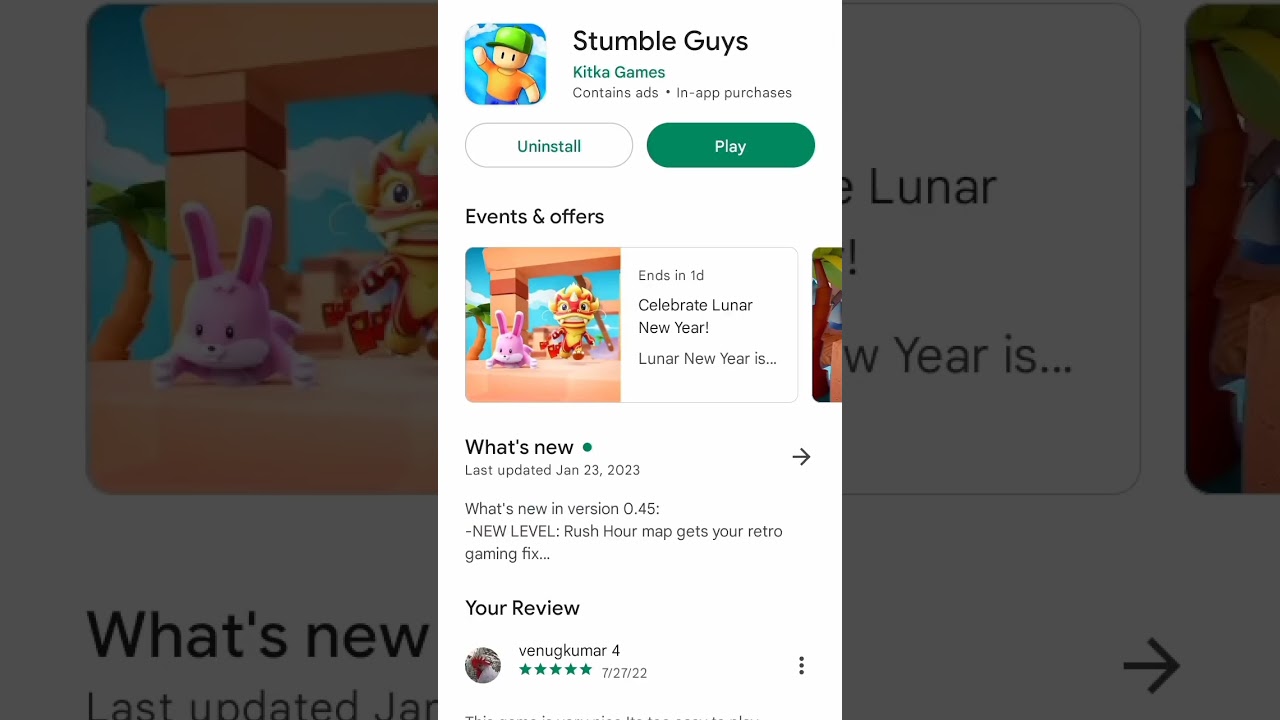 Stumble Guys 0.45 Update is Here scopely joined Kitka Games 🥳💯🤩 