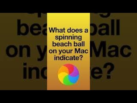 What is spinning beachball of death might indicate?