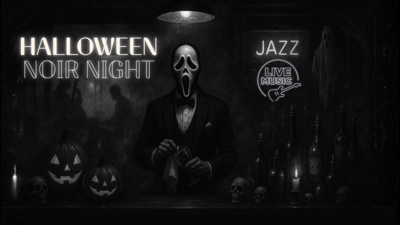 Dark Noir Jazz & Horror Ambience | The Haunted Jazz Bar 👻 (Halloween Special)