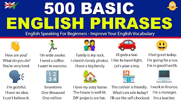 LEARN ENGLISH: 500 Basic English Phrases for Beginners