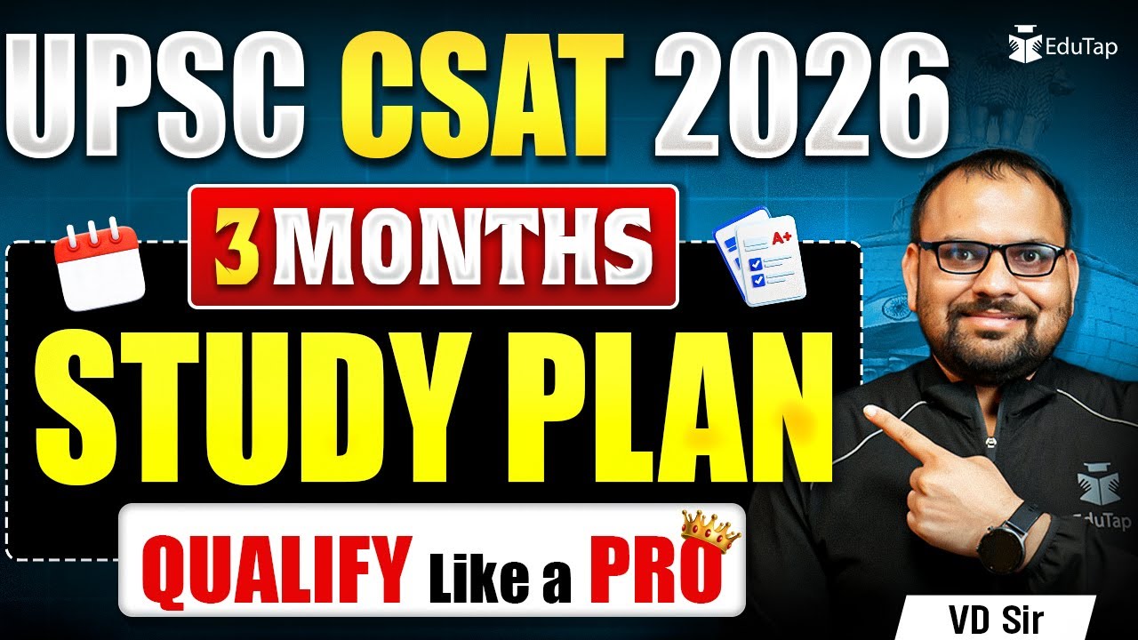 UPSC CSAT 3 Months Preparation Strategy 2026 | How to Prepare for UPSC ...