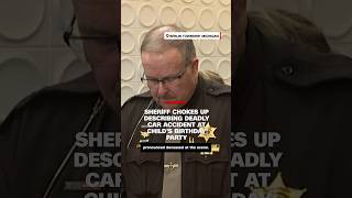 Sheriff chokes up describing deadly car accident at child's birthday party