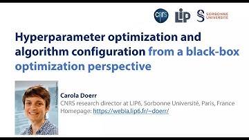 Carola Doerr: "Hyperparameter optim. & algorithm configuration from a black-box optim. perspective"