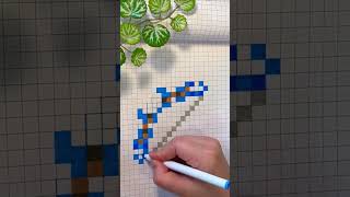 Pixel Bow! #art #drawing #minecraftdrawing #pixelart