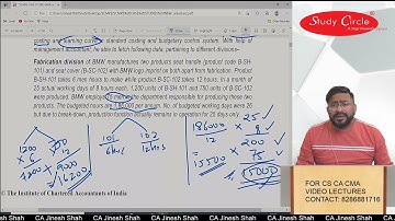 SCMPE CA Final CASE SERIES DIGEST NEW Case No 3 Concept Standard Costing, Relevant Cost