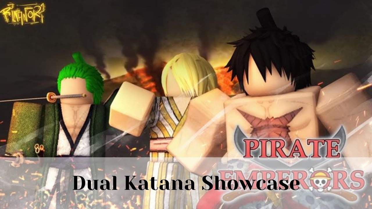 Dual Katana Showcase Roblox Pirate Emperors Youtube - dual katana roblox