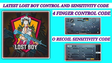 LOST BOY 4 FINGER CONTROL CODE AND SENSITIVITY CODE🔥O RECOIL SENSITIVITY CODE BGMI 🔥 RDX RAJ YT