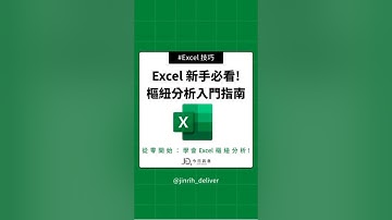 Excel 新手必看! 樞紐分析入門指南  #excel #googlesheets #shorts｜#今日訊息
