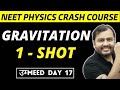 GRAVITATION  in ONE SHOT || ALL Concepts , Formulae, Shortcuts , PYQs|| NEET Physics Crash Course