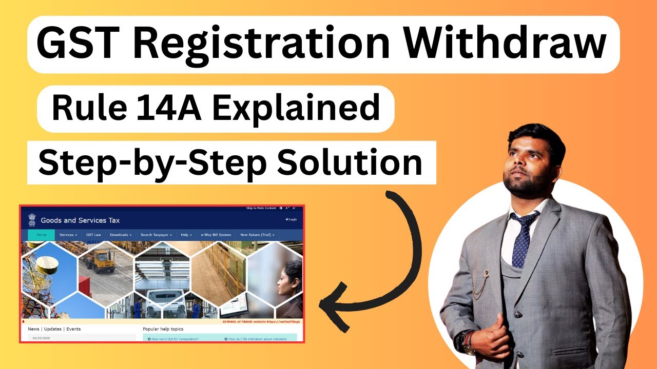 Rule 14A GST Registration Withdrawal Process Step-by-Step solution ...