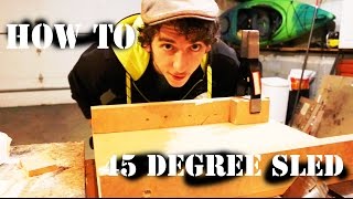 How to make a 45 degree miter crosscut sled jig thing