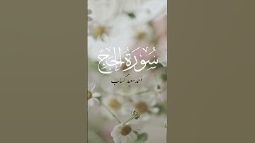 #سورة_الحج #أحمد_سعيد_كساب #قران #اكسبلور #allah #حالات_واتس #god #تيك_توك #تيك_توك #quran