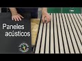 Decorar con paneles acústicos de listones de madera o poliestireno (Bricocrack)