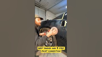 3 step paint correction with wet sanding #shorts #satisfying #wetsanding #paintcorrection #ceramic