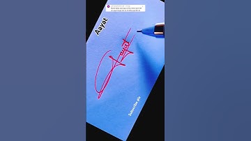 Aayat name signature style#comment your name#aayat name signature#a letter signature#a islamic name